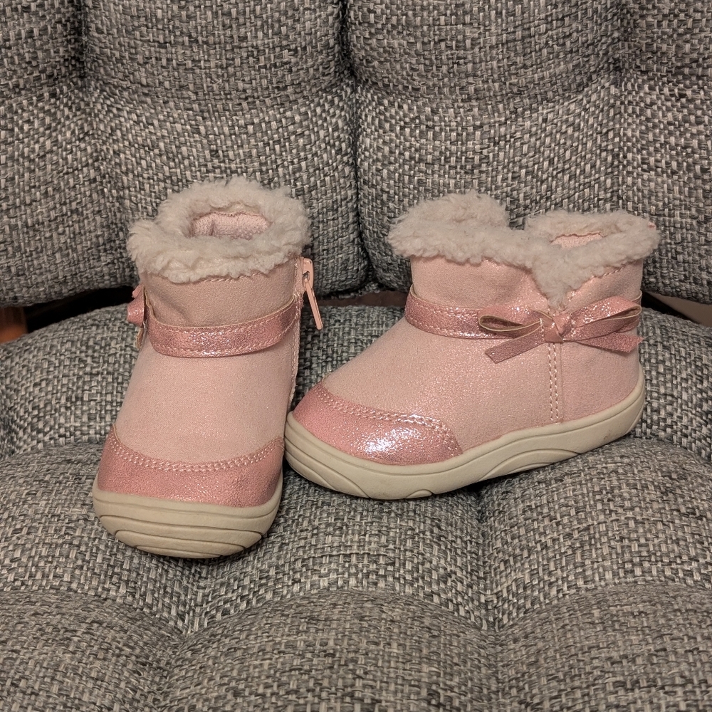 Stride Rite Pink Toddler Boots